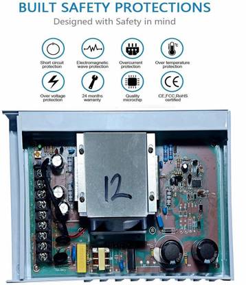 MY TRIDEV 12V 50A 600W DC Switching Switch Power Supply for LED Strip, CCTV, 12Volt 50Amp 600 Watts Computer PSU with 4 SATA Cables