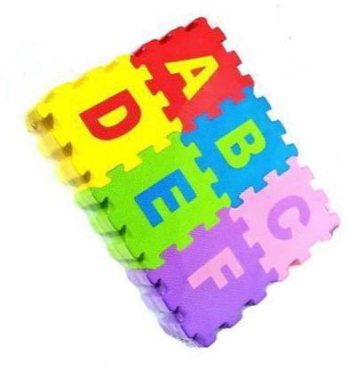 Freshh Club Puzzle for Kids Interlocking Learning Alphabet and Number Mat