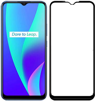 NKCASE Edge To Edge Tempered Glass for Realme C15
