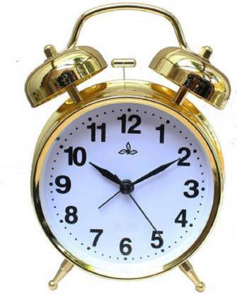 REXZOID Analog GOLDEN Clock