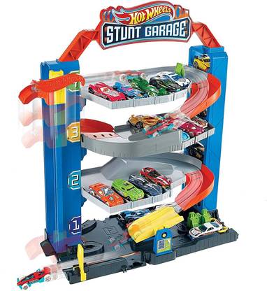 HOT WHEELS HW STUNT GARAGE PLAY SET GREAT GIFT FOR KIDS