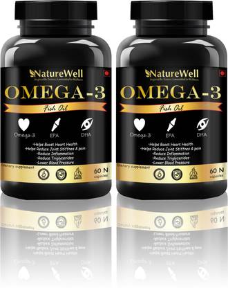 Naturewell Ultra Fish Oil (Double Strength) Omega 3 Fatty Acids with (2)