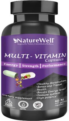Naturewell Ultra Multivitamin, Multiminerals, antioxidants for daily health and Nutrition
