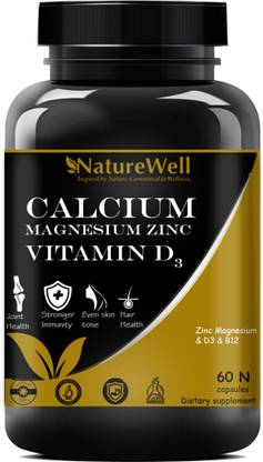 Naturewell Ultra Calcium with Mag Zinc & Vit D3 - 120 capsules (Gold)(PK2)