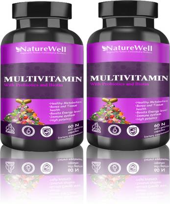Naturewell Ultra Multivitamin, Antioxidants for daily health and Nutrition(Pack of 2)