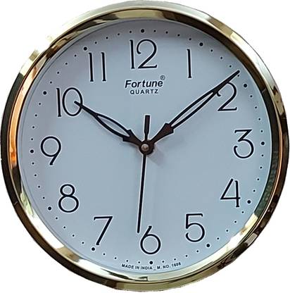 Fortune Quartz Analog 20 cm X 20 cm Wall Clock