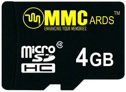 MMCards M50004 Ultra U1 4 GB MicroSD Card Class 10 90 MB/s  Memory Card Compatible with Mobile