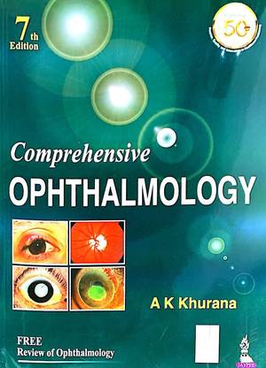 Comprehensive Ophthalmology  - comprehensive ophthalmology 7th edition by AK KHURANA