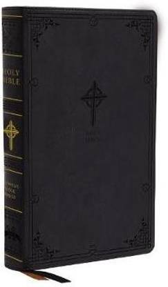 NABRE, New American Bible, Revised Edition, Catholic Bible, Large Print Edition, Leathersoft, Black, Thumb Indexed, Comfort Print