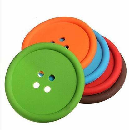 miRim Round Reversible Rubber Coaster Set