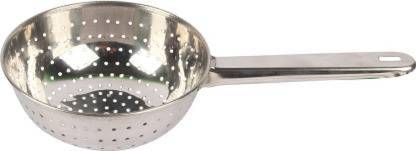 Breyers Strainer with Hole Bowl/Poha Jara Stainless Steel Handheld Colander Collapsible Colander