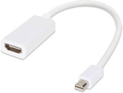Generix HDMI Adapter 0.2 m Mini Display Port To Hdmi Adapter Cable For Macbook, Macbook Pro, Imac, Macbook Air, Mac Mini Laptop