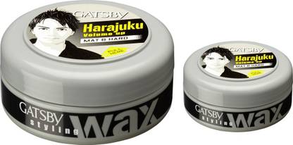 GATSBY Hair Styling Wax Mat & Hard (75g+ 25g) - Home & Travel Pack Hair Wax