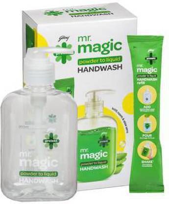 Godrej Protekt mr.magic powder to liquid Hand Wash Pump Dispenser (9 g) Hand Wash Pump Dispenser