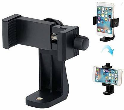OAHU T-Shape Clamp Mobile Holder Mount Perfect to Uuinversal Smartphones Size Upto 6.5" Adjustable in Vertical & Horizental Position Mobile Holder