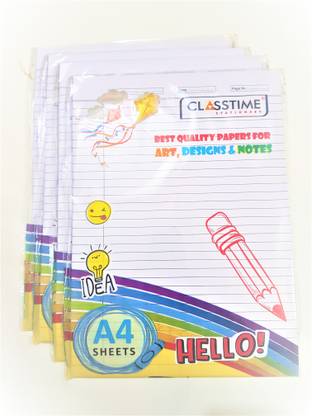 perfect point Assignment Paper Ruled Paper A4 100 gsm A4 paper