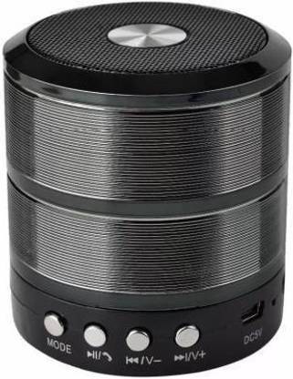 Flickers Mini Bluetooth Speaker with Calling Facility, FM Radio Plug & Play USB Slot SD Slot & AUX 5 W Bluetooth Speaker