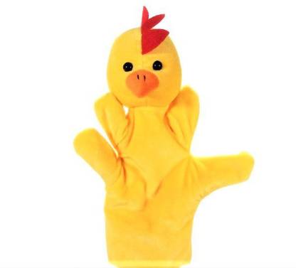 Kuhu Creations Yellow Rooster Hand Puppets
