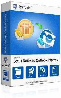 SysTools Lotus Notes to Outlook Express (Email Delivery-No CD)