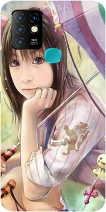 AHARIN Back Cover for Infinix Hot 10 Printed Beautiful Girl Image