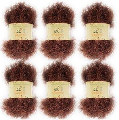 Bamboomn Yarn 50g Eyelash Ruffle Fur Yarn6 Skeins