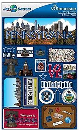 Reminisce Jet Setters 2 3-Dimensional StickerPennsylvania