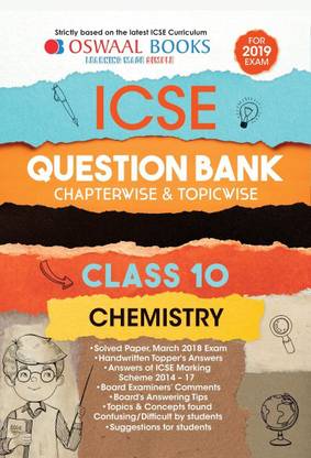 Oswaal Icse Question Bank Class 10 Chemistry Chapterwise & Topicwise