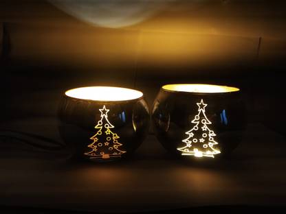 goblet Glass Candle Holder Set