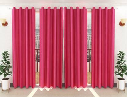 Parda Sansar 275 cm (9 ft) Long Door Polyester Curtain (Pack Of 4)