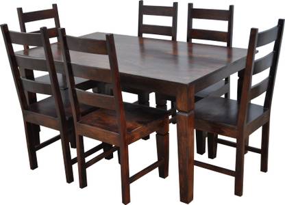 Maple Solid Wood 6 Seater Dining Table