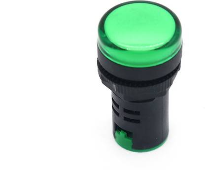 Electronic Spices Indicator Light AC/DC 110V 20mA LED Flush Panel Mount Green Electronic Components Electronic Hobby Kit