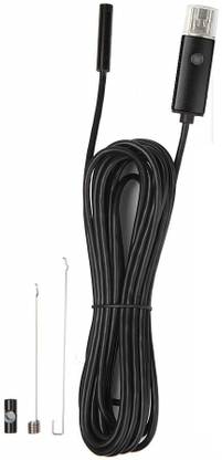 MatLogix Endoscope Mini HD Camera 7 mm Lens 6 LED with 5mtr wire for mobile Security Camera