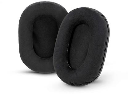 BRAINWAVZ Micro Suede Earpads for Sony MDR 7506, Compatible V6, V7, CD900ST, MDR7506 & Other Headphones, Soft, Compfy, Memory Foam Ear Pads (See Dimensions), Micro Suede Black Over The Ear Headphone Cushion