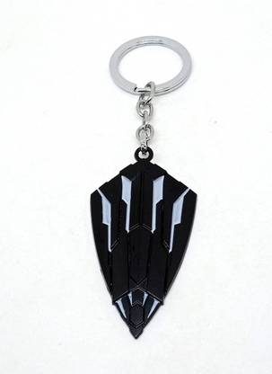 ARK ARK1274 Captain America Black Shield Marvel Avengers Infinity War Superhero Metal Keychain for Car Bike Men Women Keyring Key Chain