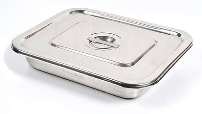 AMAZECARE ™ 12"inch x 10" inch Instrument Tray With Lid Reusable Medical Tray