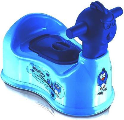 Sonal - Crazy Bird Potty Seat WITHOUT Drawer - Potty Seat- Blue - Age:Upto 18month Potty Seat