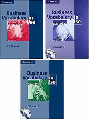 Combo Collection Of Business Vocabulary In Use (Elementary To Pre-Intermediate +Intermediate + Advanced)