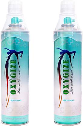 oxygize Portable Oxygen Canister with Inbuilt mask, 10 L (150 Breaths Approx.) Portable Oxygen Can