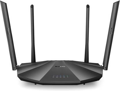 TENDA AC19 AC2100 Dual Band Gigabit Wireless Router, 4 Gigabit LAN Ports, 1 USB Port, Easy Setup, Supports Guest Network, Parental Control, Client Filter, IPv6 Wireless Router 2.4 GHz, 5 GHz 2100 Mbps Wifi Speed Dual Band External Antenna Ethernet (Cable Broadband)