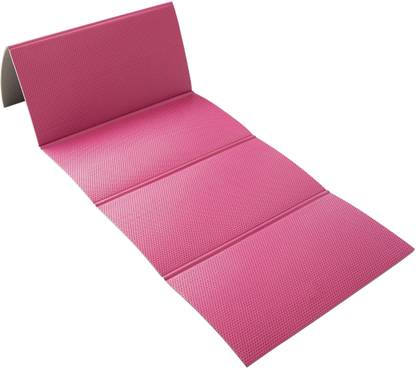 NYAMBA by Decathlon Foldable Shoe-Resistant Floor Mat - Size M 7 mm Pink 7 mm Exercise & Gym Mat