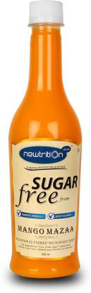 Newtrition Plus Mango - Sugar Free Syrup, Zero Calorie, Zero Carb Diabetic Friendly, Keto Friendly (500 ml) Mango