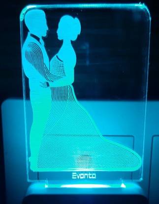 Super Ajanta Married Couple E099 3D Night Lamp Night Lamp