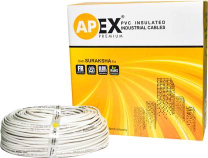 Apex Premium PVC 1 sq/mm White 90 m Wire