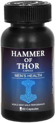 hammer of thor Men's Supplement Original Capsule For Performance Pleasure Size (60 Capsules)