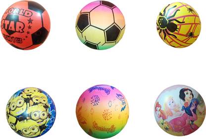 AutoVHPR Pack of 6 Very Light Weight Rubber Handballs for Small Kids Style117 Handball