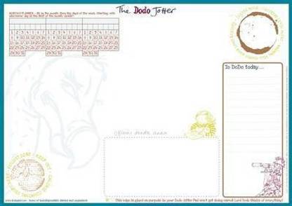 The Dodo Jotter Pad - A3 Desk Sized Jotter-Scribble-Doodle-to-do-List-Tear-off-Notepad