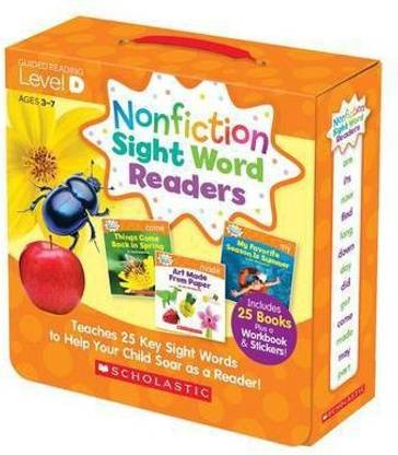 Nonfiction Sight Word Readers Parent Pack Level D- Teaches 25 Key Sight Words to Help Your Child Soa