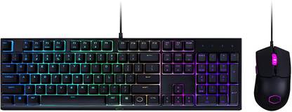 COOLER MASTER MS-110-KKMF1-US MS Series Gaming Keyboard & 3200 DPI Mouse with 6 Color RGB Combo Set Designed for Gaming