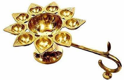 Festive India fst-9 Brass Table Diya