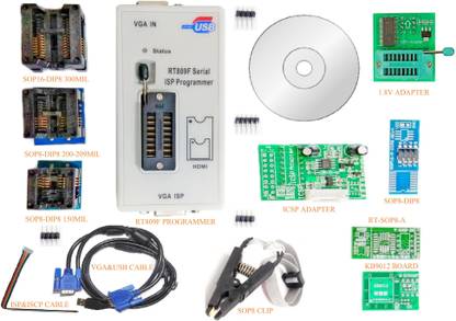 OMATOM POWER RT809F PROGRAMMER WITH 7 ADAPTER & 1.8 VOLT ADAPTER Educational Electronic Hobby Kit